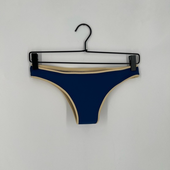 Abysse Jenna Neoprene Ocean Bikini Bottoms In Blue - Picture 1 of 5